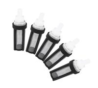 PERSELOSO Filtre D'entrée d'eau Facile à Installer en Acier Inoxydable et Plastique Prévention des Blocages 5pcs Adapté Tube Silicone Diamètre 7-8 Mm pour Pompe Micro