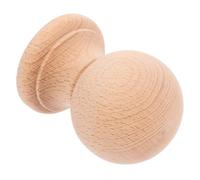 PERSELOSO Fleuron en Bois Dur Massif Non Finition pour Meubles et Escaliers, Boule Ronde en Bois Naturel, Construction Solide, Décoration Polyvalente pour Espaces Intérieurs
