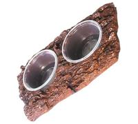 PERSELOSO Gamelle pour Reptiles Gamelle pour Nourriture Et Eau pour Reptiles Tortue Propre Lampe Chauffante Gamelle pour Cochon d'Inde Aquarium Cascade pour Reptiles Nourriture