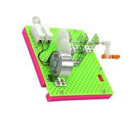 PERSELOSO Générateur Manuel Éducatif pour Scientifique à Manivelle pour Expériences Électriques Modèle DIY pour Apprentissage Précoce Stimule Les Compétences et Intérêt pour Science