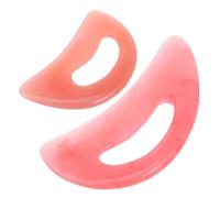 PERSELOSO Grattoir de Massage en Résine et Cire d'Abeille Lot de 2 Outils Gua Sha Surface Douce pour Corps et Visage pour Détente Musculaire Utilisation Professionnelle et