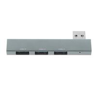 PERSELOSO Hub USB Polyvalent en Alliage D'aluminium 3 Ports USB 3.0 et 2.0 pour Ordinateur Portable et Tablette, Accessoire Robuste pour Travailleurs