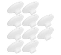 PERSELOSO Interrupteur à Pied Rond Blanc en Plastique pour Lampe avec Commande Marche-arrêt 10 Pièces Fonctionnement Sécurisé Mains, pour Éclairage Industriel et Environnements Calmes