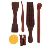PERSELOSO Kit de poterie débutant 6 pièces : outils de modelage et de finition de l’argile, pinces coupantes pour sculpture DIY, spatules et éponges à texturer pour la céramique et les loisirs