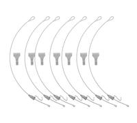 PERSELOSO Kit Suspendre Crochet Réglable 10 Sets Facile à Installer Fil D'image en Acier Inoxydable Argenté pour Tableaux pour Bureaux et Galeries