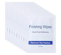 PERSELOSO Lingettes de Finition Cire 50 Pièces Tampons Non-tissés Portables Usage Unique pour Éliminer L'excès de Cire Après Épilation pour Passionnées