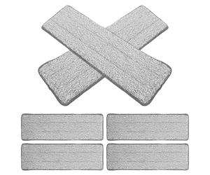 PERSELOSO Lingettes de Nettoyage de Rechange en Microfibre pour Balai Plat 6pcs, Lavette Microfibre Réutilisable pour Nettoyage Profond des Sols et Coins Difficiles