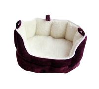 PERSELOSO Lit pour Petit Animal De Compagnie Hamac Doux en Coton Rouge, Petit Canapé Confortable, Maison D’intérieur pour Furet, Lapin Et Cochon D’Inde, Espace De Repos Chaleureux Et Cosy