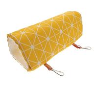 PERSELOSO Lit Tunnel Confortable pour Petits Animaux, Tunnel De Repos en Coton à Carreaux Jaune, Taille M, Refuge Douillet Quatre Saisons pour Hamsters, Cochons d'Inde Et Oiseaux