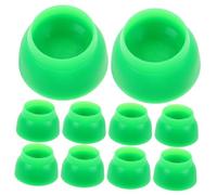 PERSELOSO Lot de 10 Bouchons À Vis pour Glissières pour Enfants en Plastique Vert