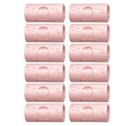 PERSELOSO Lot de 12 Clips de Fixation en Abs Rose pour Housse de Couette et Drap-Housse Antidérapants, Design Compact et Joli, pour Maintenir Couette et Drap en Place Lors d'une Pendaison