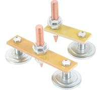 PERSELOSO Lot de 2 Pinces de Soudage Magnétiques en Fer Aimant Puissant, Faciles à Fixer et Résistantes Vieillissement Stabilité Optimale Lors du Soudage