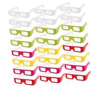 PERSELOSO Lot De 30 Lunettes De Cinéma 3D Rouges Pour Fête En Classe Forme De Récompense Fournitures D'Anniversaire Lunettes Pour Lunettes De Cinéma 3D Pour Enfants