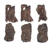 PERSELOSO Lot de 6 rochers pour Diorama - Souches d'arbres artificielles Miniatures, Pierres pour dioramas, Micro-Trains, paysages, Mini-Jardins, Figurines, Aquariums, grottes et terrariums.