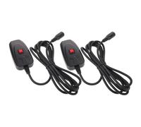 PERSELOSO Machine à fumée Contrôleur de lumière de scène 2 pièces Interface 3 broches Plastique noir Activation à distance pour mariages et fêtes
