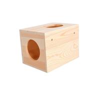 PERSELOSO Maison en Bois Chinchilla Maison de cobaye Maison de Hamster pour Animaux de Compagnie Journal