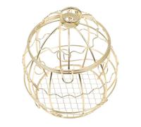 PERSELOSO Mangeoire à Oiseaux Suspendue Doré pour Oiseaux Distributeur Aux Intempéries Design Rond pour Jardin