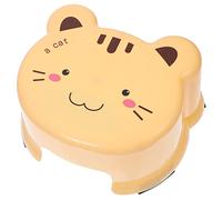 PERSELOSO Marchepied en Plastique Antidérapant pour Garçon Et Petit Tabouret De Salle De Bain Jaune Robuste Et Épais pour Jouer Et Se Laver Pieds 1 Pièce