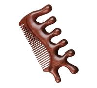 PERSELOSO Massage à Dents Larges pour Outil de Massage Portable Naturel Parfait pour Bouclés Démêlage