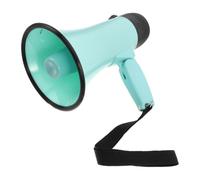 PERSELOSO Mégaphone Portable Léger Vert Clair en Abs avec Corps Ergonomique, Lecture Instantanée des Messages et Fonction Enregistrement, pour Enseignement Scolaire et Défilés