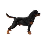 PERSELOSO Modèle De Chien en Plastique Décoratif pour Garçon Et Filles Jouet De Simulation De Rottweiler Figurine Réaliste pour Décoration Intérieure Présent Éducatif 1 Pièce
