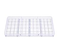 PERSELOSO Moule à Chocolat en Plastique Transparent Rigide Moule à Bonbons de Tablette Longue Antiadhésif Flexible et Facile à Nettoyer pour Pâtisserie Maison et Fabrication de