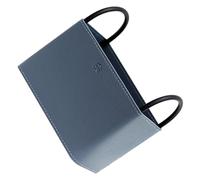 PERSELOSO Panier de Rangement pour Télécommandes en Pu Bleu, Design Épuré et Naturel, Rôle Décoratif Confortable, pour Bureau et Chambre
