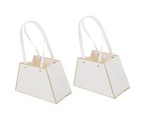 PERSELOSO Paquet Présents en Papier pour Bouquets de Fleurs Lot de 2 avec Poignées Élégant et Pratique pour Fête des Mères et Mariages Paquet en Papier Solide pour Fleuristes