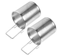 PERSELOSO Passoire à Pâtes en Acier Inoxydable 2pcs avec Poignée Résistante la Rouille, Panier Polyvalent pour Cuisson de Nouilles et Raviolis à Domicile