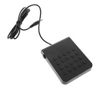 PERSELOSO Pédale de Sustain pour Synthétiseur MIDI et Piano Électronique, Jack 3,5 mm, Noir, ABS, Rapide, Accessoire pour Piano Numérique et Clavier Portable