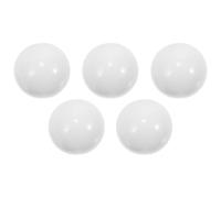 PERSELOSO Perles Rondes de Roulette Blanches 18 MM Lot de 5 Pièces pour Roue de 20-27 Pouces Accessoires de Jeu de Table Russe Perles Rotatives pour Poker et Jeux Ménagers