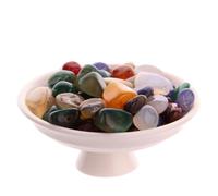 PERSELOSO Pierres Roulées D'agate Colorées Naturelles 0,5-2 Cm 100 G pour Polissage Simple Surface Décoration Bouddha et Œuvres D'art