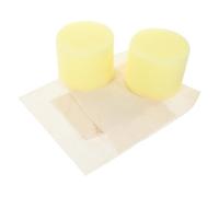 PERSELOSO Pinceau à Huile de Cuisson 2 Noyaux Internes et 2 Chiffons de Remplacement en Tissu Résistant, Accessoire Pratique pour Badigeonner Crêpes et Barbecue, Couleur Couleur Aléatoire