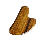 PERSELOSO Planche Gua Sha en Œil de Tigre Outil de Massage Antidouleur Grattoir Pratique 1 Pièce pour Relaxation Musculaire Soins du Visage Corps Thérapies Naturelles Bien-