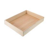 PERSELOSO Plateau en Bois Zen Beige pour Contemplation et Relaxation, Bac à Sable Décoratif Élégant en Bois, pour Bureau et Salons, Style Japonerie Minimaliste