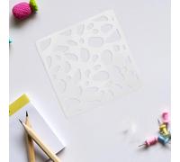 PERSELOSO Pochoirs de Peinture Multifonctions en Plastique Pet Blanc 16pcs, Modèles de Texture Peau D'animaux Résistants et Lavables pour Cartes de Vœux et Albums Photo