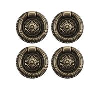 PERSELOSO Poignées de Porte D'armoire Couleur Bronze en Alliage de Zinc Style Antique 4pcs Robustes et Pratiques pour Armoire et Maison