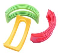 PERSELOSO Porte-Tacos en Plastique 2 Pièces Forme Incurvée Support Facile à Remplir pour Tacos, pour Snack Bar ou Café, Rangement Pratique et Stable Couleur Aléatoire