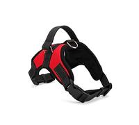 PERSELOSO pour Chien Oxford Rouge Confort Optimal pour Chiens De Moyenne à Système Attache Rapide Et Ajustable pour Promenades Et Entraînement
