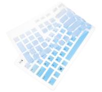 PERSELOSO Protection Clavier Silicone Filaire Compatible Film Protecteur Fin Bleu Dégradé Housse Keyboard Skin et Facile à Nettoyer