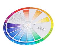 PERSELOSO Roue Chromatique Créative en Papier Facile à Utiliser Nuancier D'artiste pour Apprentissage du Mélange des Couleurs en Nail Art et Création Professionnelle