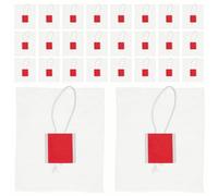 PERSELOSO Sachets de Thé en Nylon Blanc 100 Pcs, Filtre à Thé Vide Cordon, Dimensions 5,8 X 7 Cm, Forme Créative pour Infusion de Café et Fruits, Libération Optimale des Saveurs