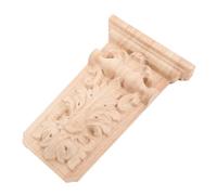 PERSELOSO Seuil en Massif Style Appartement Géométrique Cottage Porte Décoratif Français Support Décorations Meubles Sculpté Non Peint Noir Maison Décoration Murale