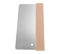 PERSELOSO Spatule à Enduit Lame Large Acier Inoxydable Manche Ergonomique Bois de Hêtre Antidérapant Couteau à Joint pour Réparation et Finition de Plaques de Plâtre
