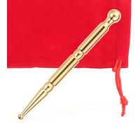 PERSELOSO Stylo D'acupuncture en Laiton Jaune Masseur de Points de Déclenchement pour Soulagement et Massage Profond du Cou Cervical
