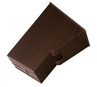 PERSELOSO Support de Coupe-papier de Bureau Marron en Plastique Fond Plat, Stable Bureau, Rangement Propre des Couteaux et Ustensiles Cuisine à Domicile