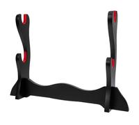 PERSELOSO Support de Flûte de Bureau Noir en Panneau de Densité, Organisateur Simple et Élégant pour Rangement Facile des Flûtes et Lames
