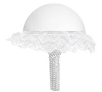 PERSELOSO Support Floral pour Bouquet de Mariage Blanc en Mousse Pp Facile à Utiliser, Élégant et Délicat, pour Cérémonie et Anniversaire de Mariage
