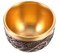 PERSELOSO Tasse à Thé Effet Décoratif Fond Plat de Style Chinois Rétro en Cuivre Forme Unique Résistant Renversement pour Bureau ou Restaurant