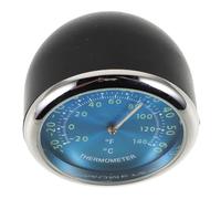 PERSELOSO Thermomètre D'intérieur de Voiture Bleu Horloge Électronique Précise en Fer et Abs, Design Élégant pour Conduite Nocturne Confortable
